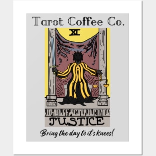 Tarot Coffee Co - Justice Posters and Art